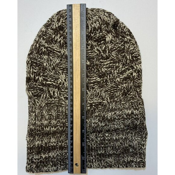 Frye & Co NWT Chocolate Brown Cable Knit Beanie Cuff Knitted Cap-OSFM - Picture 11 of 12